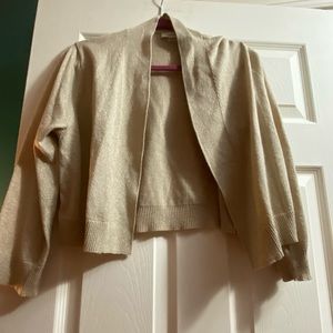 Gold shimmer shrug